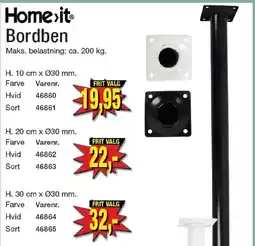 Harald Nyborg Homeit Bordben tilbud