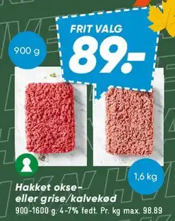 Bilka Hakket okse- eller grise-/kalvekød tilbud