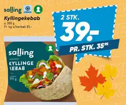 Bilka Salling kyllingekebab tilbud