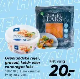 Bilka Grønlandske rejer / røget laks tilbud