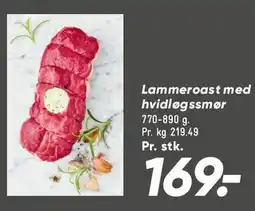 Bilka Lammeroast med hvidløgssmør tilbud