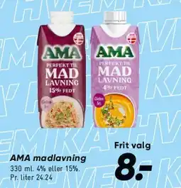 Bilka AMA madlavning tilbud