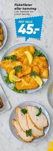 Bilka Fiskefileter eller kamsteg tilbud
