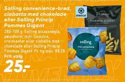 Bilka Salling convenience-brød / Salling Princip tilbud