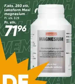 Bilka Magnesium (tabletter) tilbud