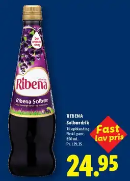 Lidl Ribena Solbærdrik tilbud