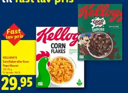 Lidl Kellogg's Corn Flakes / Coco Pops Chocos tilbud