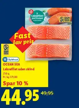 Lidl Laksefilet uden skind tilbud