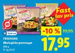 Lidl FRESHONA Økologiske grøntsager tilbud