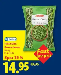Lidl FRESHONA Grønne bønner tilbud