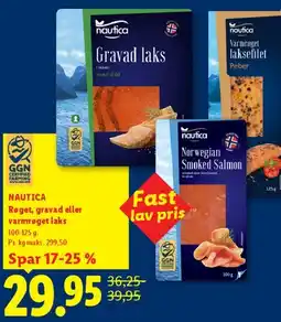 Lidl Nautica – Røget, gravad eller varmrøget laks tilbud