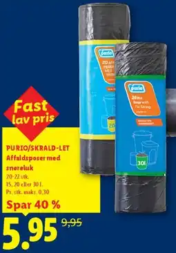 Lidl Affaldsposer (PURIO / SKRALD-LET) tilbud