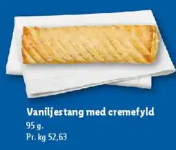 Lidl Vaniljestang med cremefyld tilbud