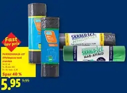 Lidl PURIO / SKRALD-LET affaldsposer tilbud