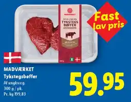 Lidl MADVÆRKET Tykstegs bøffer tilbud