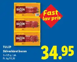 Lidl Bacon i skiver tilbud