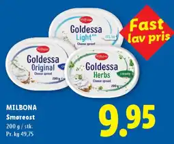 Lidl Goldessa / Milbona Smøreost tilbud