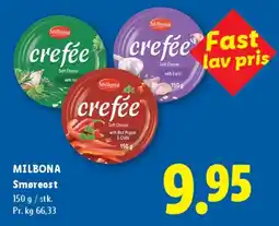 Lidl Milbona Crefée Smøreost tilbud