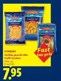 Lidl Farfalle, gnocchi eller fusilli tricolore tilbud