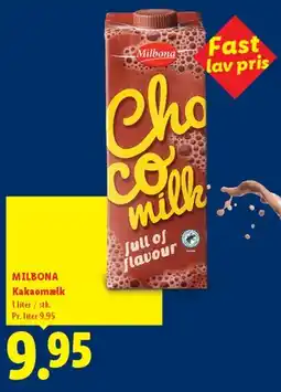 Lidl Milbona Kakaomælk (Choco Milk) tilbud