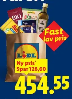 Lidl Indkøbspose med varer (Ny pris) tilbud