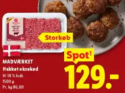 Lidl MADVÆRKET Hakket oksekød tilbud
