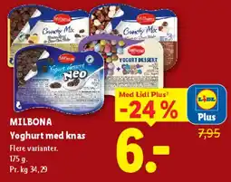 Lidl Yoghurt med knas tilbud