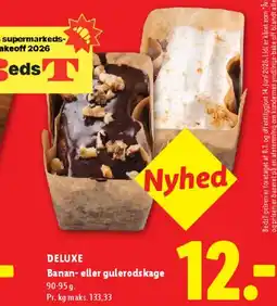 Lidl Banan- eller gulerodskage tilbud