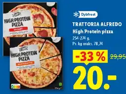 Lidl TRATTORIA ALFREDO High Protein pizza tilbud