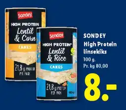 Lidl Sondey High Protein linsekiks tilbud