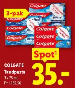 Lidl Colgate Tandpasta 3-pak tilbud