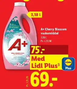 Lidl A+ Cherry Blossom vaskemiddel tilbud