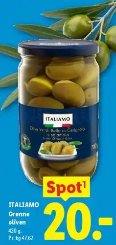 Lidl Grønne oliven tilbud