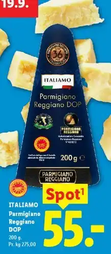 Lidl Parmigiano Reggiano DOP tilbud