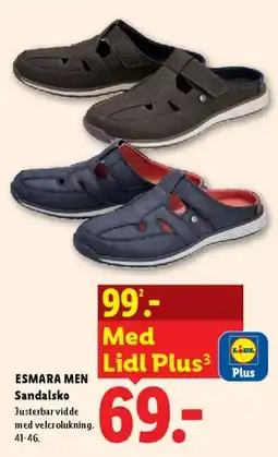 Lidl ESMARA MEN Sandalsko tilbud