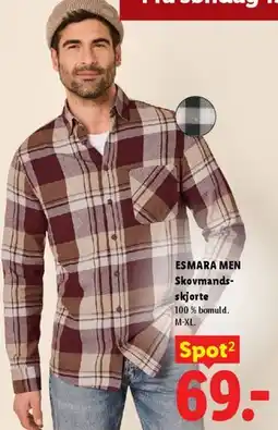 Lidl ESMARA MEN Skovmands-skjorte tilbud