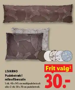 Lidl LIVARNO Pudebetræk i mikrofibersatin tilbud