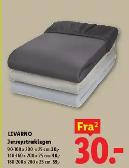 Lidl LIVARNO Jerseystræklagen tilbud