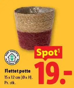 Lidl Flettet potte tilbud