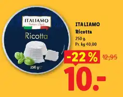 Lidl ITALIAMO Ricotta tilbud