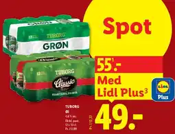 Lidl Tuborg (Grøn / Classic) 12 stk tilbud