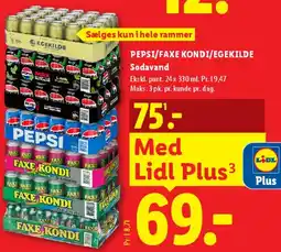 Lidl PEPSI / FAXE KONDI / EGEKILDE sodavand tilbud