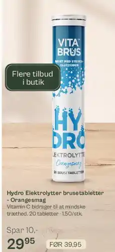 Helsam Hydro Elektrolytter brusetabletter (VitaBrus) tilbud