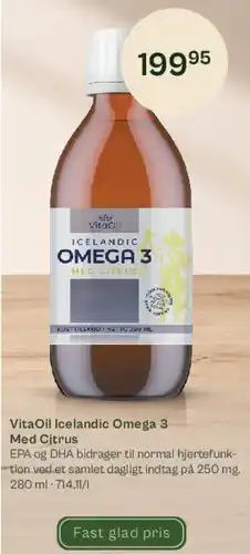 Helsam VitaOil Icelandic Omega 3 Med Citrus tilbud