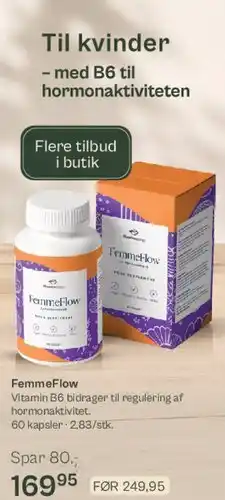 Helsam FemmeFlow Vitamin B6 tilbud