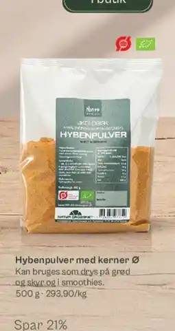 Helsam Hybenpulver med kerner Ø tilbud