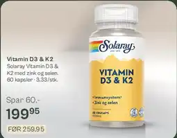 Helsam Vitamin D3 & K2 tilbud