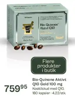 Helsam Bio-Quinone Aktivt Q10 Gold 100 mg tilbud