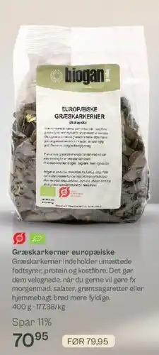 Græskarkerner europæiske