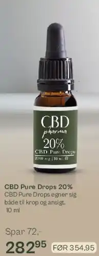 Helsam CBD Pure Drops 20% tilbud